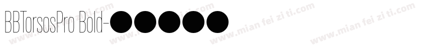BBTorsosPro Bold字体转换